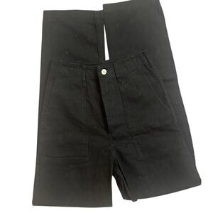 Black Canvas Utility Pants